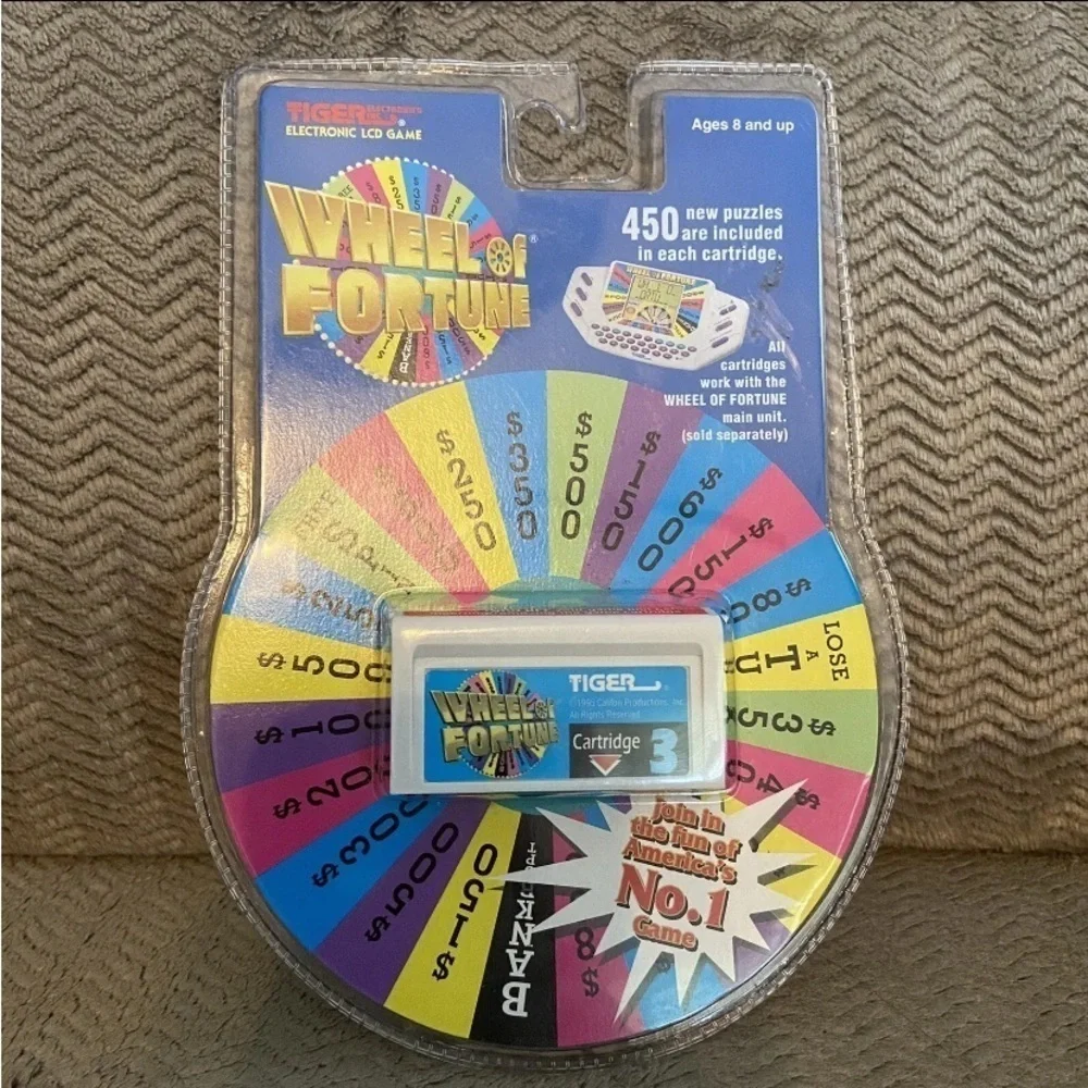 Tiger Electronics LCD 1995 Wheel of Fortune Game Vintage NIP